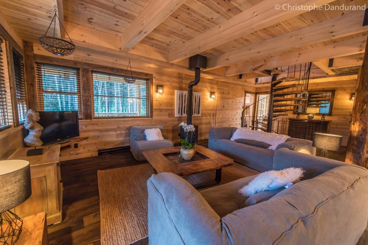 Chalet Tao Par Les Chalets Spa Canada Ла-Мальбе Екстер'єр фото